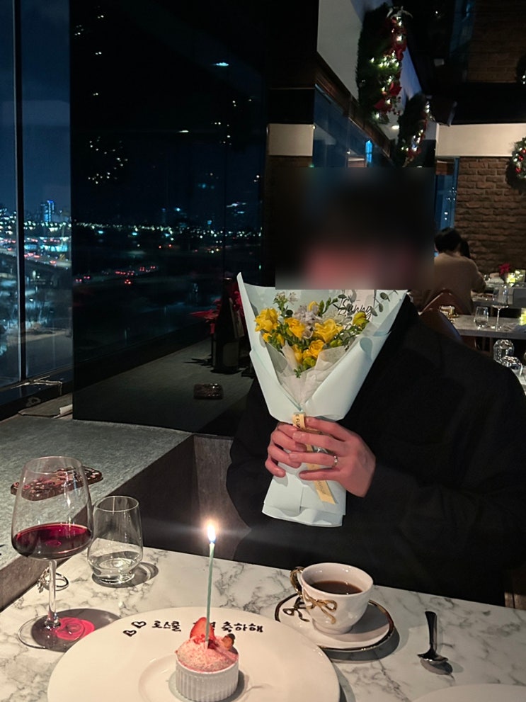  [마포맛집] 분위기 좋은 한강뷰 레스토랑 '괴르츠' :: 콜키지, 레터링 디저트, 커플세트