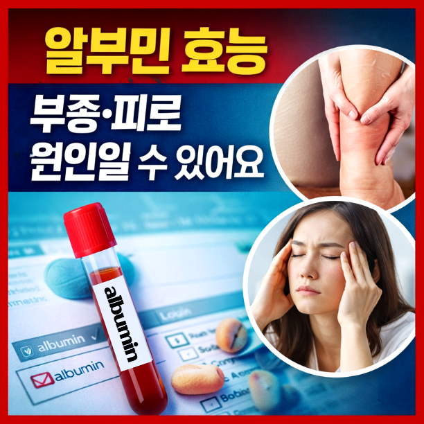  알부민 효능, 몸이 자꾸 뭇고 피곤하다면 꼭 확인하세요