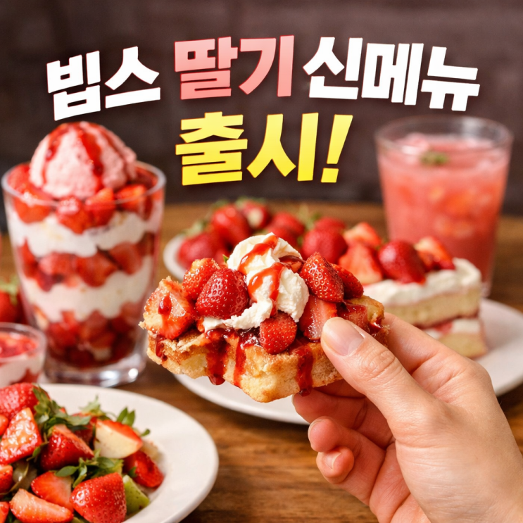  2026 빕스 딸기축제 신메뉴 출시! 두바이초코 디저트와 할인 받는 꿀팁 후기