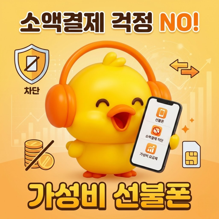  핸드폰 소액결제 차단, 가성비 선불폰 요금제 사용
