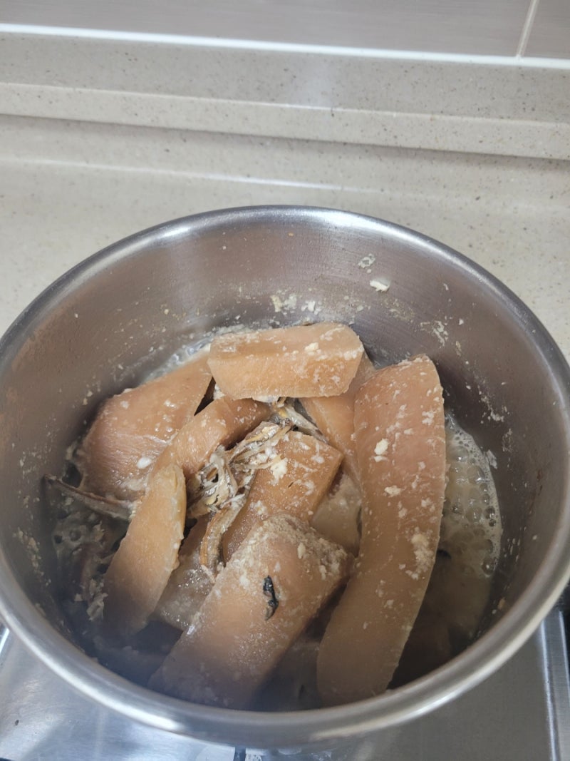 묵은 달랑무 지짐 만들기 총각무 무조림 볶음 레시피