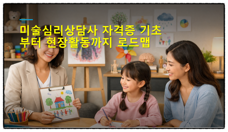  미술심리상담사 자격증 기초부터 현장활동까지 로드맵!