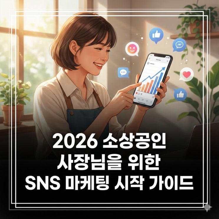  2026년 소상공인 사장님을 위한 SNS 마케팅 시작 가이드