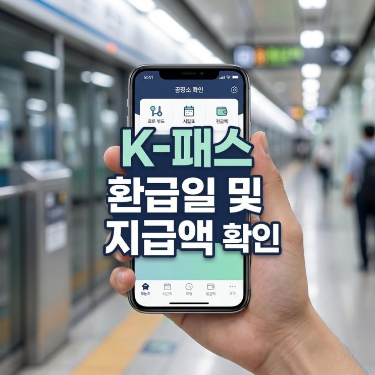  K-패스 환급일 및 지급액 확인 도대체 언제 들어오나요? 카드사별 지급 날짜 총정리
