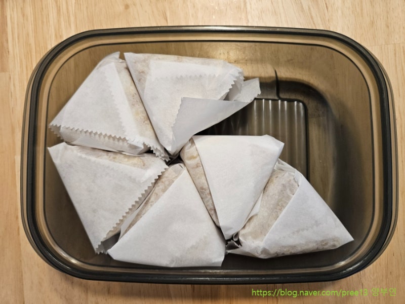 삼각김밥 냉동 만들기, 해동 후 먹는법