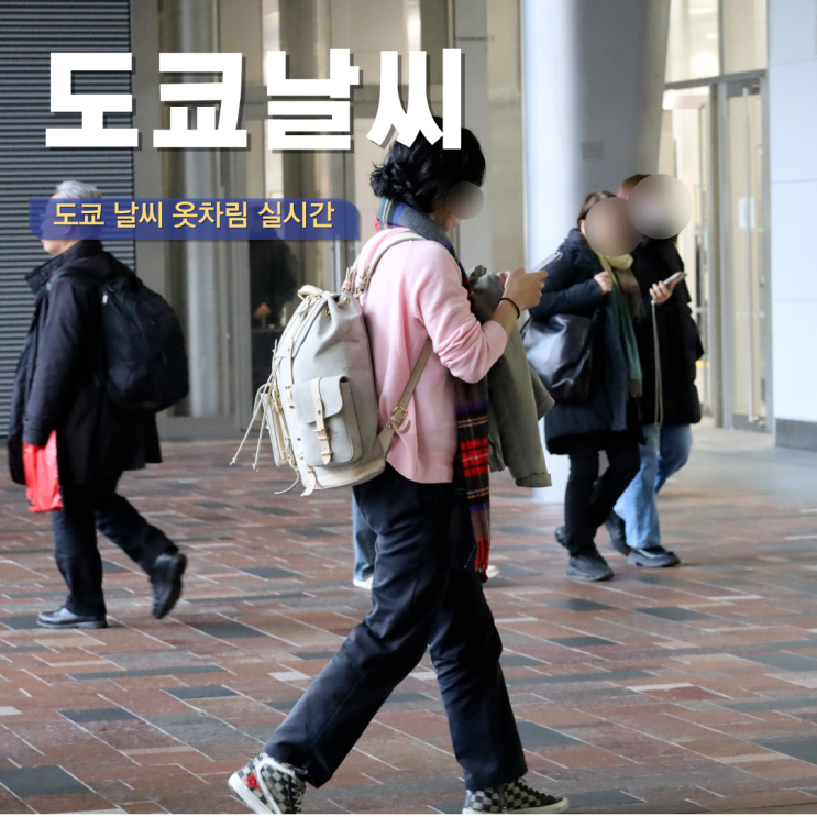  일본 여행 실시간 도쿄 날씨 2월 옷차림 준비물