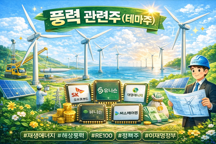  풍력 관련주(테마주)에 대해