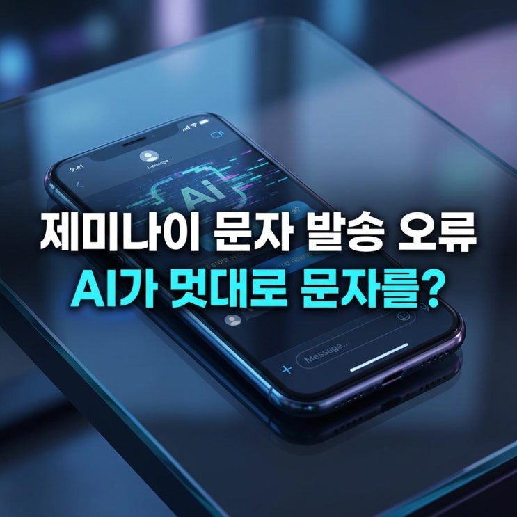  제미나이 문자 발송 오류 AI가 멋대로 문자를? '자비스' 시대의 경제적 기회와 리스크