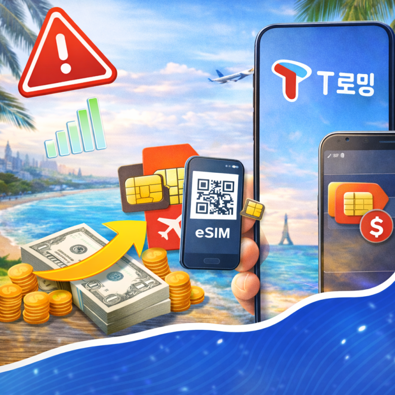 T로밍 사용법 가이드, 정지없이 해외 여행중에도 사용하는 방법