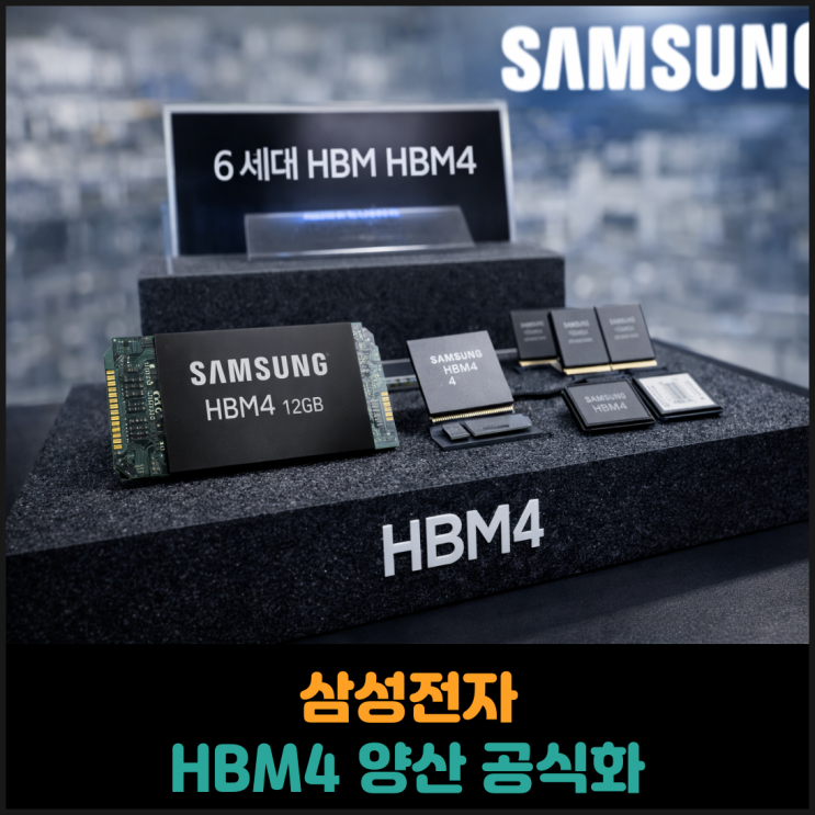  삼성전자, HBM4 양산 공식화