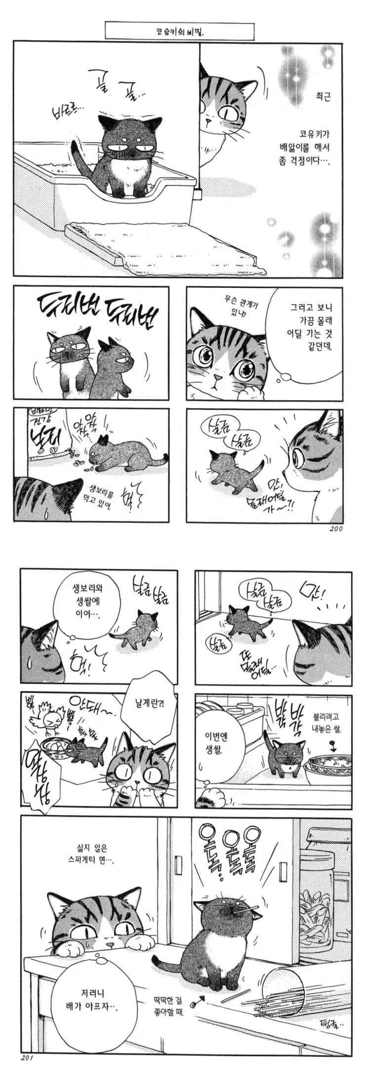  새끼고양이가 배앓이 하는 이유.manhwa