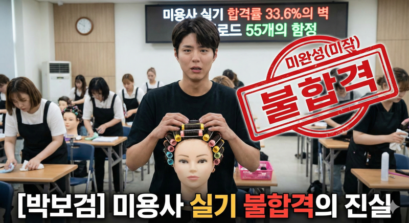[박보검] 미용사 실기 33.6% 합격률의 벽, 박보검도 피하지 못한 미작의 이유