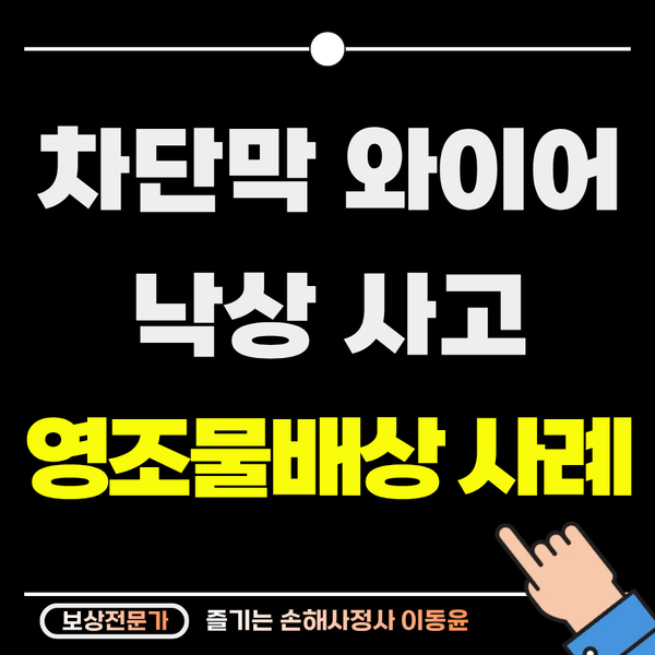  와이어에 걸린 낙상, 영조물 사고 보상 사례