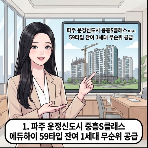  파주 운정신도시 A11블록 중흥S-클래스 에듀하이 59 무순위청약