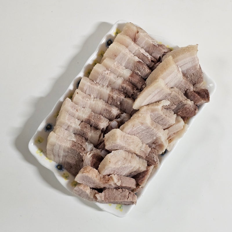 보쌈용 삼겹살 돼지고기 수육 삶는법 시간 간단
