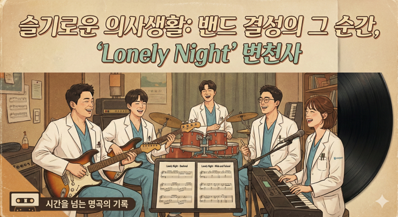 [드라마 OST] 슬기로운 의사생활 밴드곡 'Lonely Night' 3가지 버전 노래 추천 : 박완규부터 권진아....