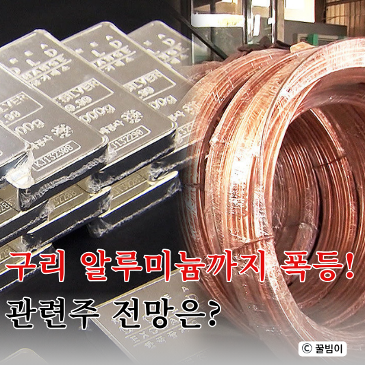  금시세이어 구리 알루미늄 가격까지 폭등! 관련주 전망 흐름은?