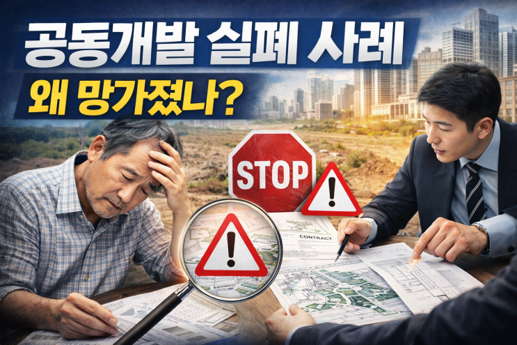  공동개발 실패 사례, 왜 망가졌나?시행부지 전문 중개사가 현장에서 본 리얼한 이유