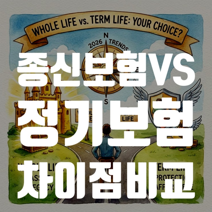  종신보험 vs 정기보험 차이점 비교, 2026년 기준 삼성 한화 교보 완벽 분석