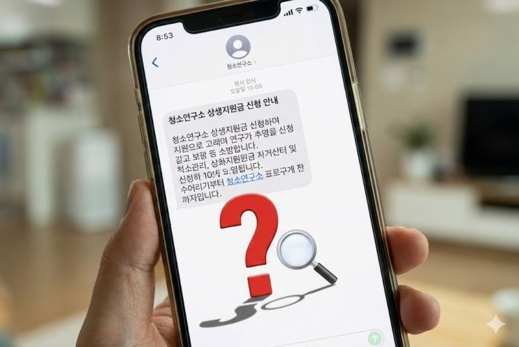  청소연구소 매니저 상생지원금 문자 진짜와 가짜 "3분 체크법" 확인했더니 URL 주소가 핵심