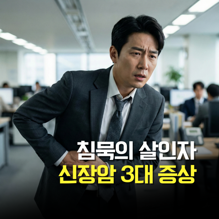  조기 발견하면 생존률 90% 절대 무시하면 안 되는 신장암 3대 신호