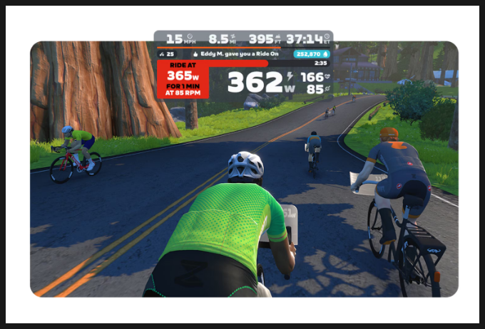  실내 자전거를 재밌게, 즈위프트(Zwift) 겜스고로 반값에 쓰기