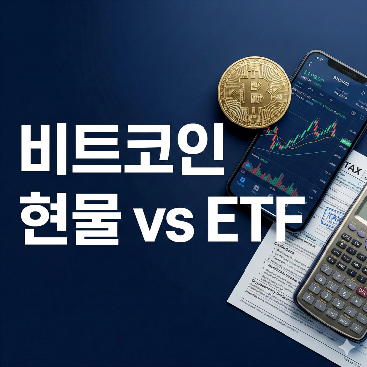  비트코인 현물 vs ETF, 세금과 수수료 떼고 누가 이길까? (1억 투자 시뮬레이션)