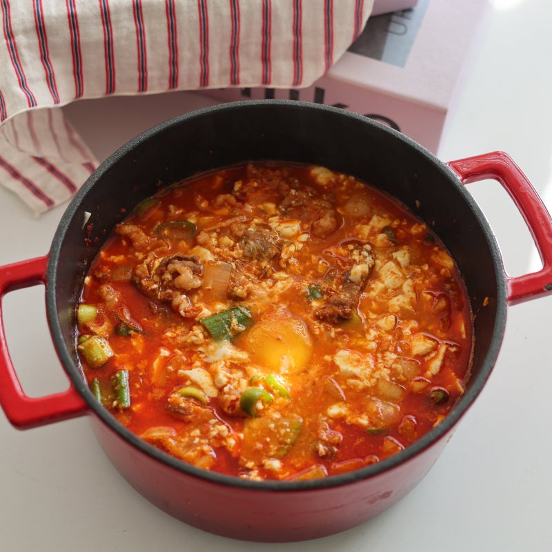 차돌박이 순두부찌개 레시피 소고기 순두부찌개 끓이는법 황금비율