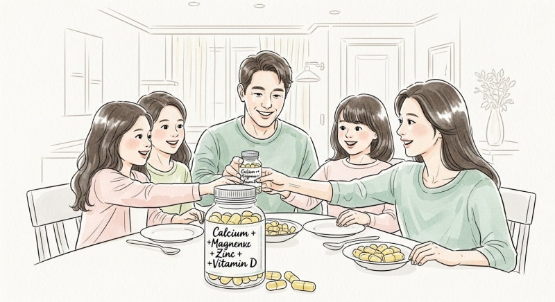 칼슘만 먹으면 손해? 네이처메이드 칼슘 마그네슘 아연 비타민D를 한 번에 먹어야 하는 이유
