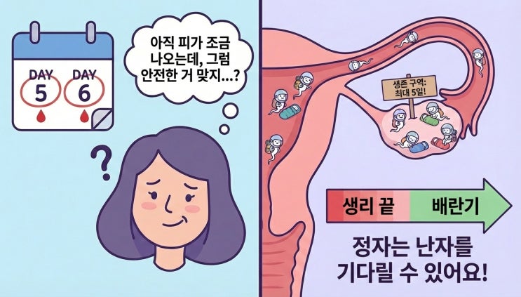  "설마 생리 중인데..." 관계 후 불안하다면 꼭 보세요 (배란일의 변수)