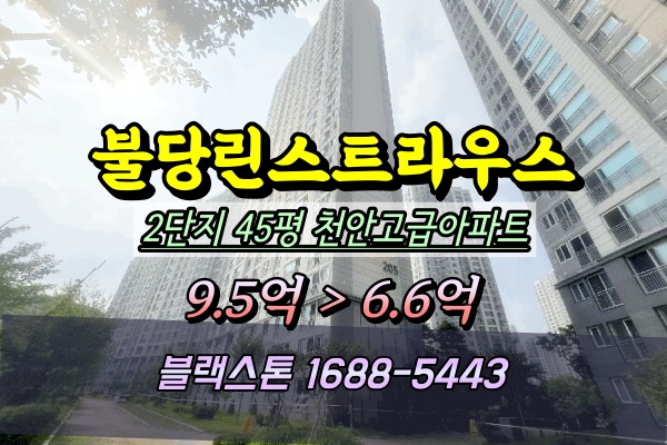  천안불당린스트라우스 2단지 경매 45평 205동