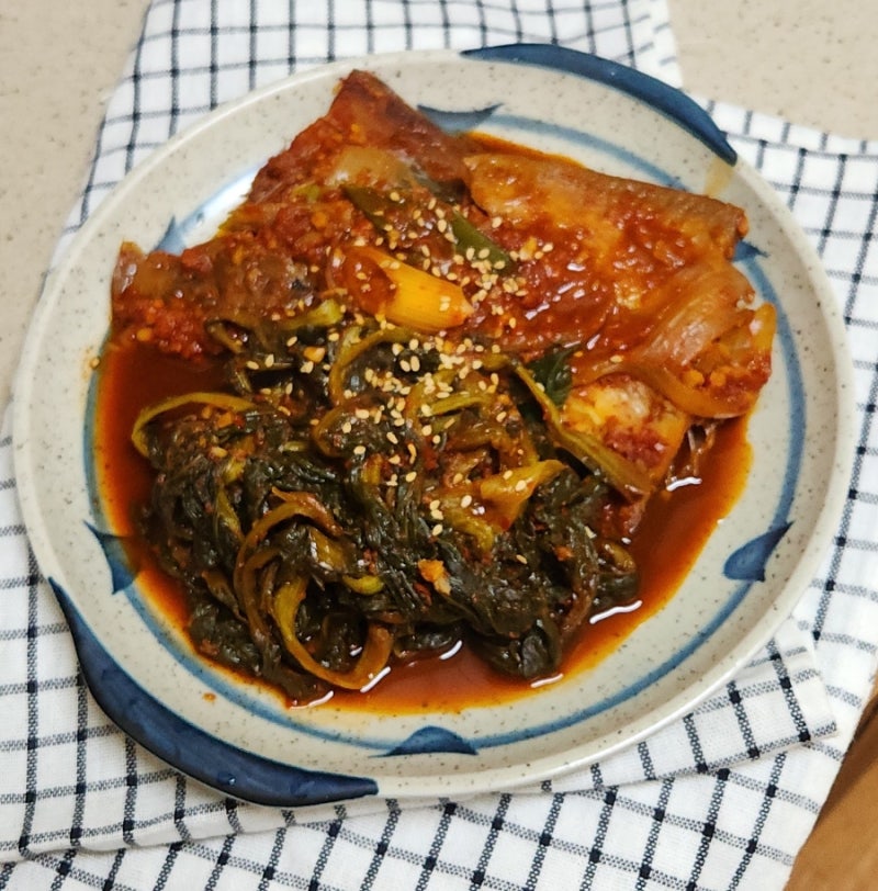 겨울 제철의 맛 !! 무청을 넣어 끓인 박대조림