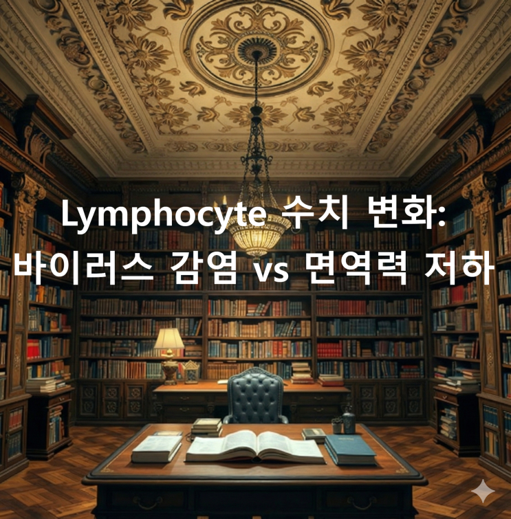  Lymphocyte 수치 변화: 바이러스 감염 vs 면역력 저하