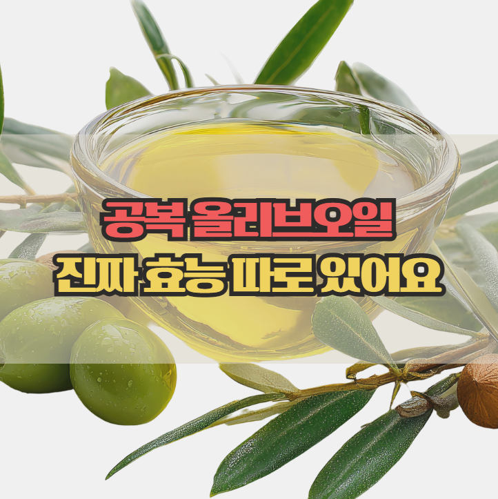  공복 올리브오일 효능, 아침에 먹으면 달라지는 점