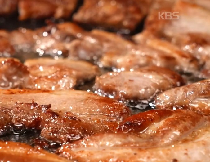  편스토랑 김준현 삼겹살 맛있게 굽는 방법 노하우 대공개