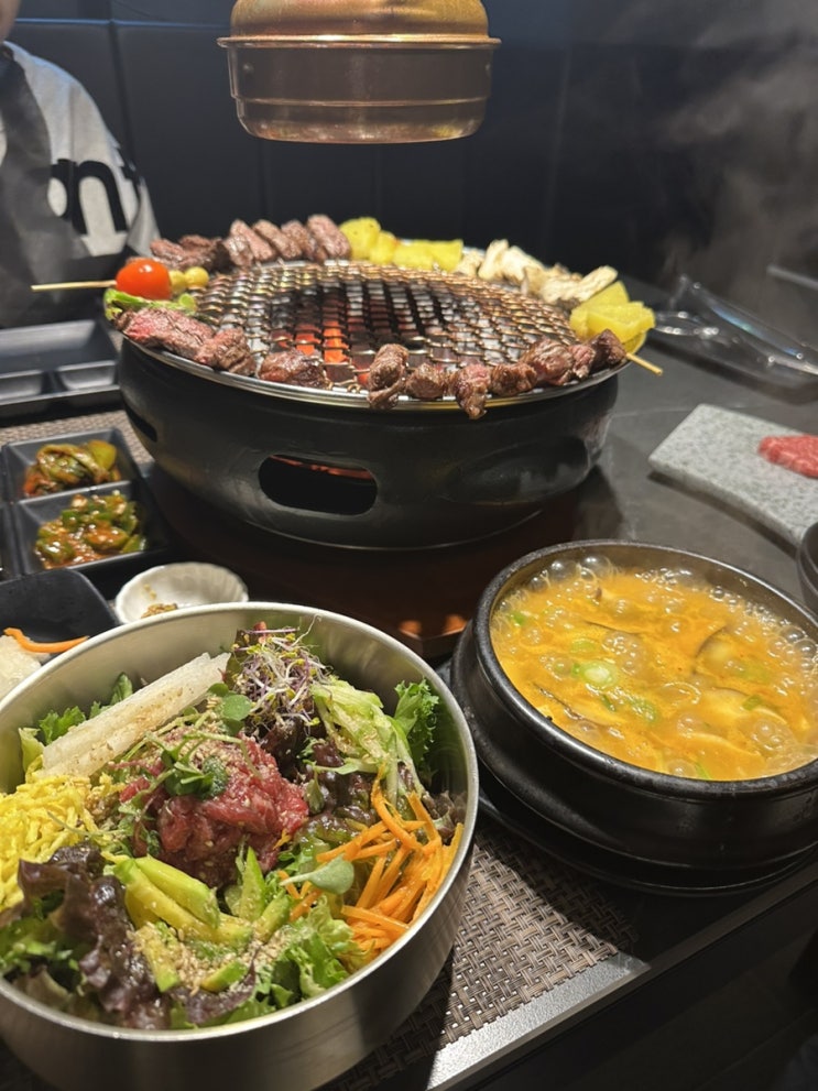 광교 소고기 회식 우심 광교점 후기 ( 광교룸식당 )