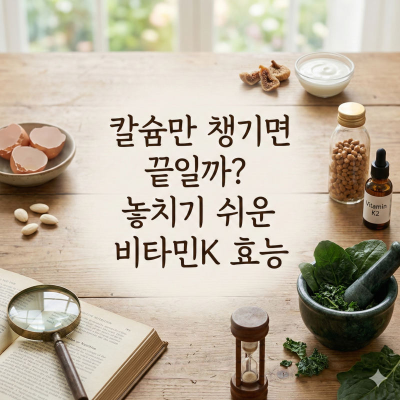 칼슘만 챙기면 끝일까? 놓치기 쉬운 비타민K 효능
