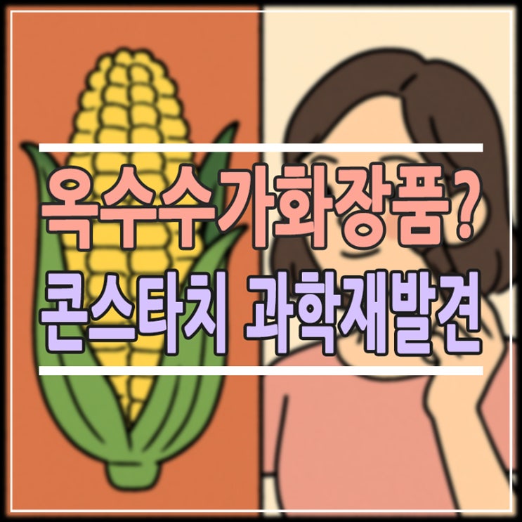 [콘스타치의 재발견] 옥수수 전분이 화장품 파우더 원료로 사랑받는 과학적 이유