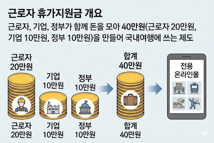  근로자 휴가지원금 "1인 자영업자도 받을까?" 소득 기준 확인했더니 이 조건이면 가능