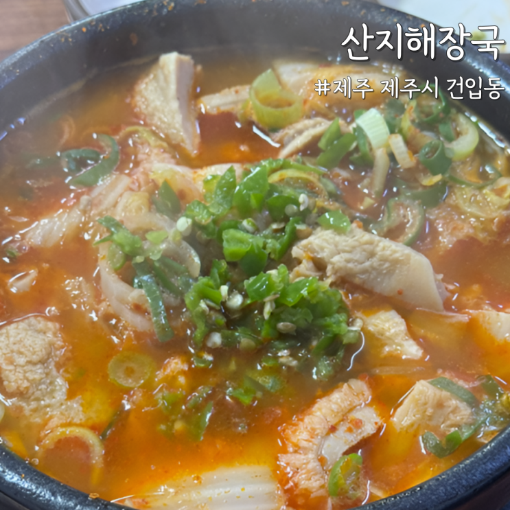  [제주 제주] ‘산지해장국’ 본점 현지인 추천, 점심 웨이팅 있는 제주 소내장탕 맛집 내돈내산