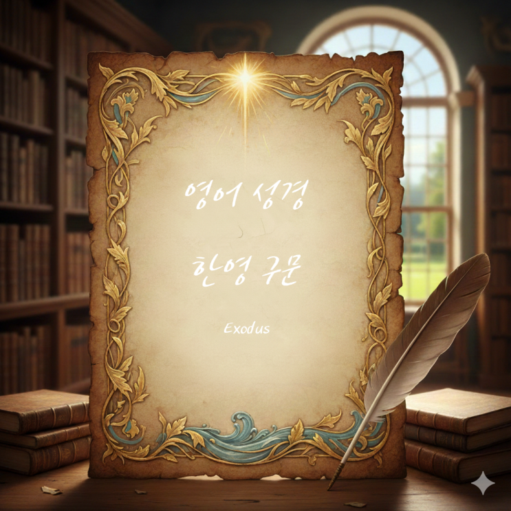  영어 성경: 출애굽기 주요 영한 표현 1: shrewdly, tar, compose, bondage, disposed 등
