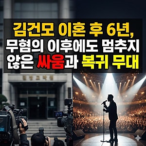 김건모 이혼 후 6년, 무혐의 이후에도 멈추지 않은 싸움과 복귀 무대