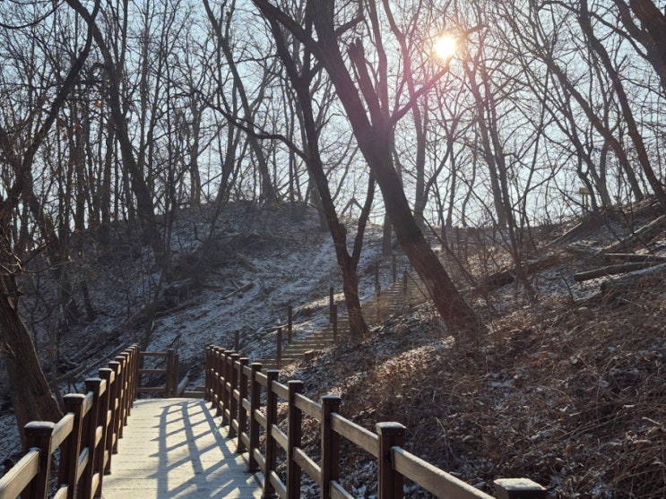 오늘아침 눈내린 설봉산을 거닐며..