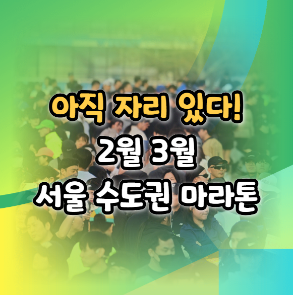  아직 접수중! 2월 3월 수도권 서울 마라톤 일정