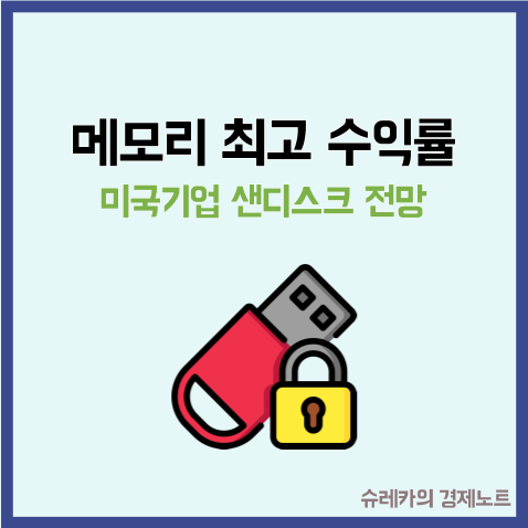  메모리 최고 주가 수익률 기록한 미국기업은 샌디스크 전망