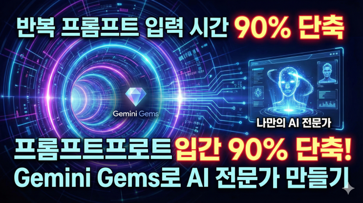  반복 프롬프트 입력 시간 90% 단축, Google Gemini Gems로 나만의 AI 전문가 만드는 법