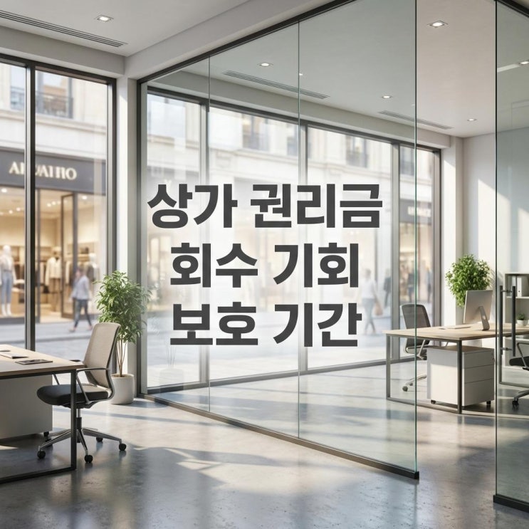  상가 권리금 회수 기회 보호 기간 건물주가 나가라는데 권리금은요? 법적 보호 총정리