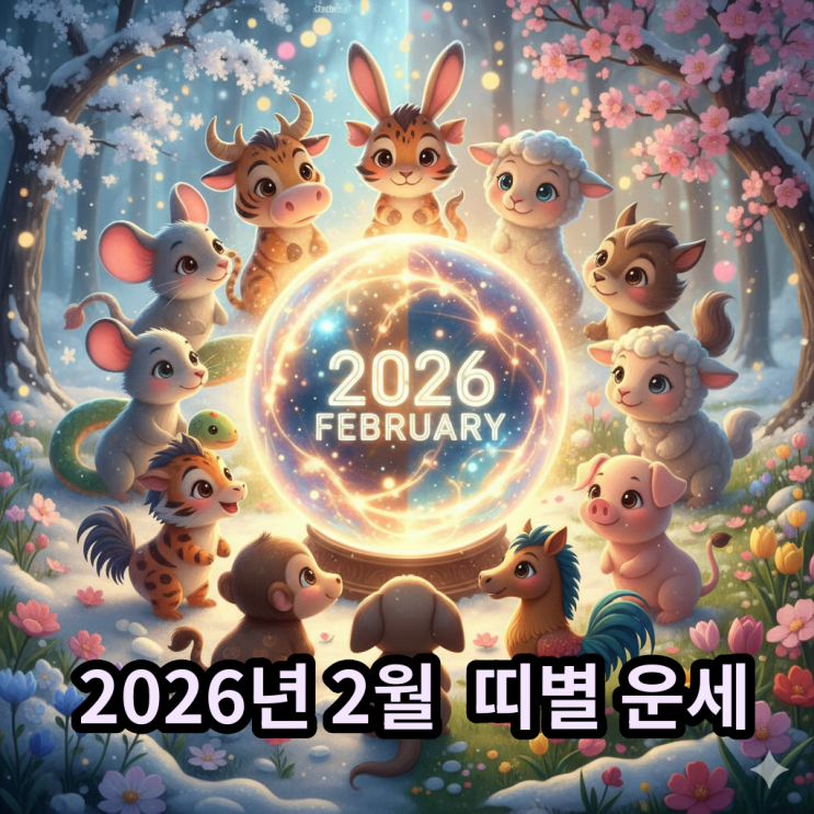  2026년 2월 띠별운세 이번달의 주인공은 누구?