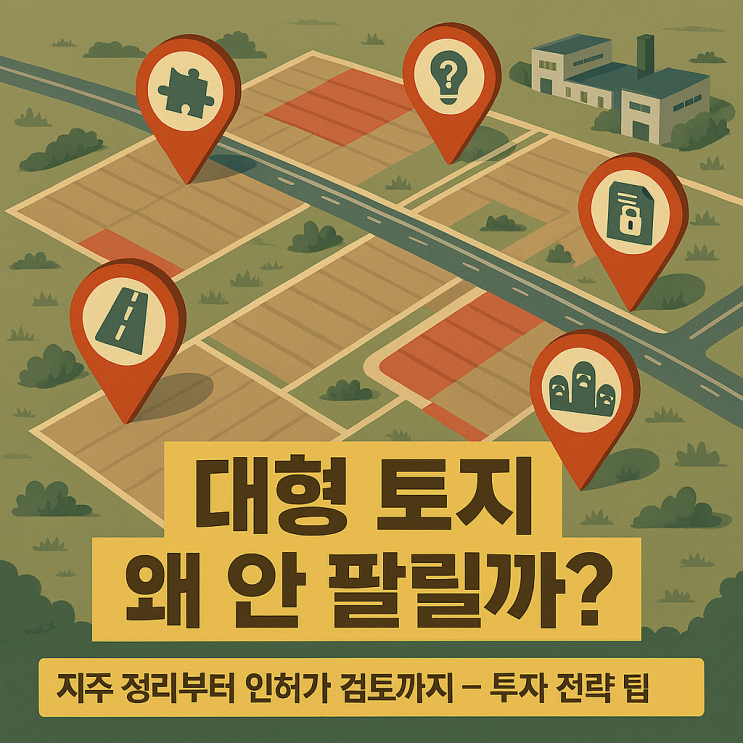  대형 토지 매매가 성사되지 않는 진짜 이유?