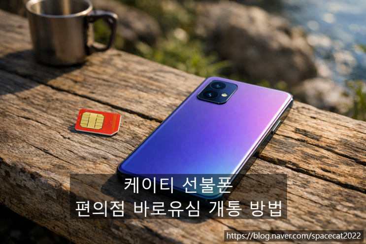  케이티 선불폰 편의점 바로유심 구매하여 개통하는 방법